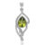 Vedhæng med Peridot – 30mm – u/kæde