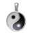 Yin Yang vedhæng – 29mm – u/kæde